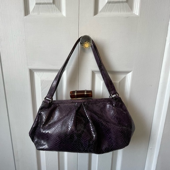 Miu Miu snakeskin bag in purple - Made in Italy - Picture 3 of 6